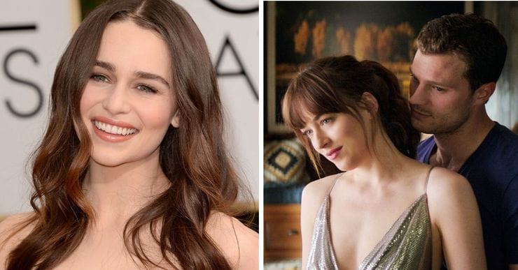 Emilia Clarke quase estrelou "50 tons de cinza" no lugar de Dakota Johnson