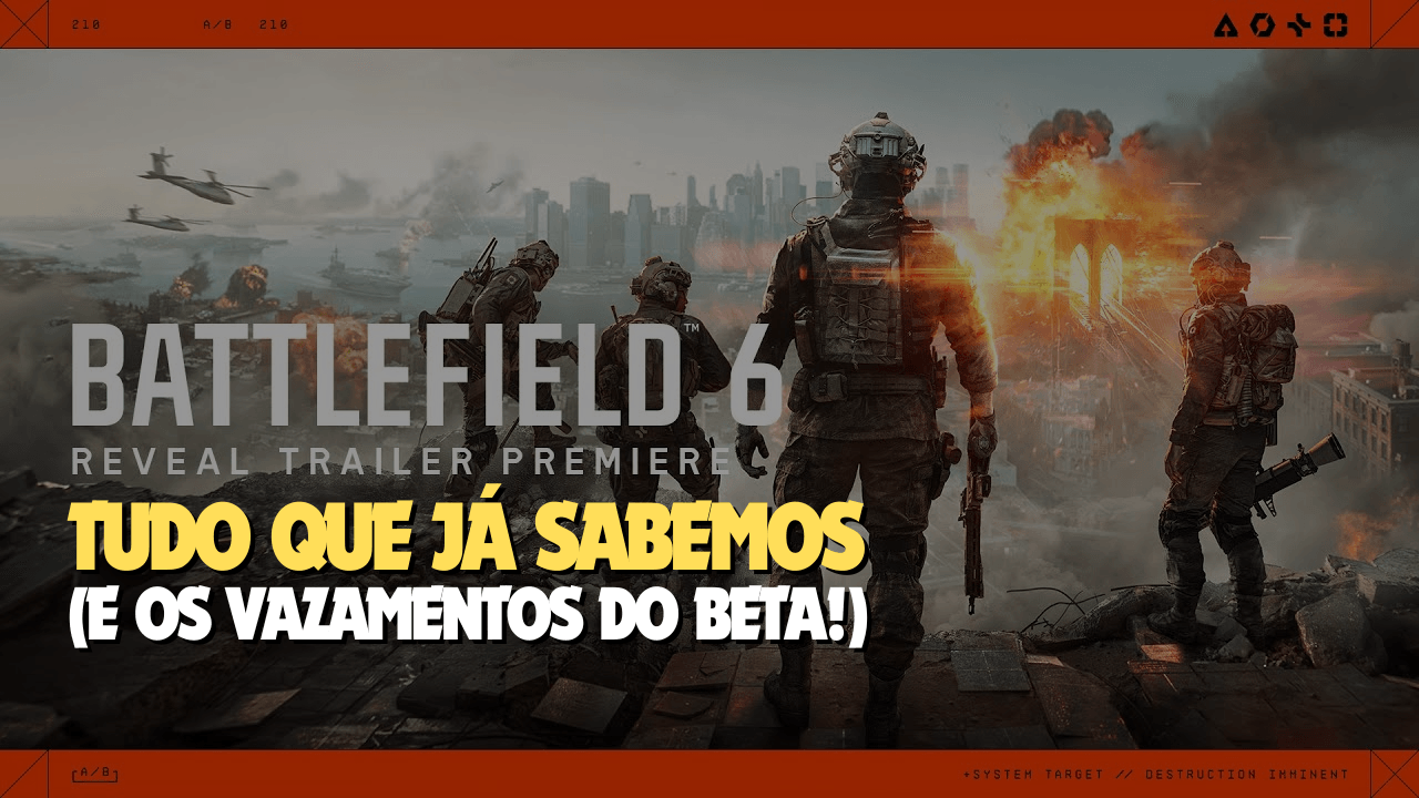OFICIAL! BATTLEFIELD 6 VEM AÍ! TUDO QUE JÁ SABEMOS (E OS VAZAMENTOS DO BETA!)