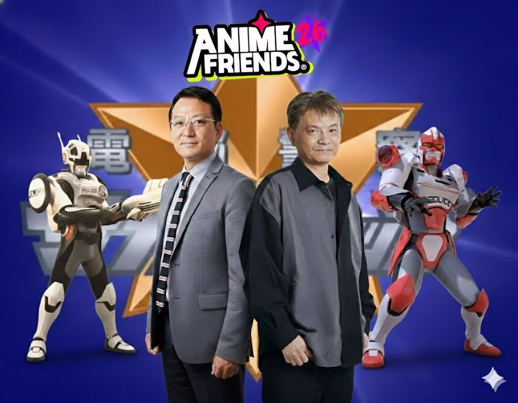 Unidade Cyber em São Paulo! Atores originais de Cybercop são confirmados no Anime Friends 2026
